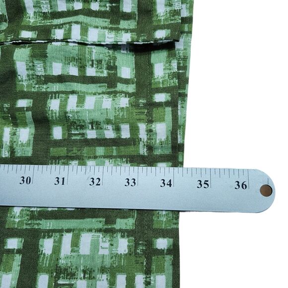 Stacy Adams Linen Blend Button Up Shirt Mens 3XL Green Short Sleeve Casual - Picture 8 of 8